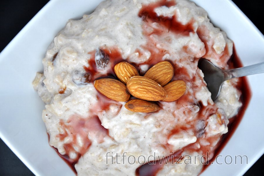 Skinny Rice Pudding with Almonds