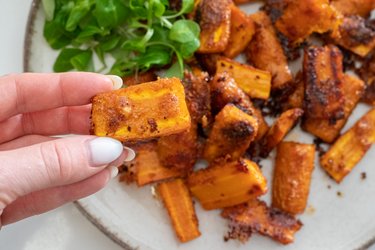 Roasted carrots in Parmesan