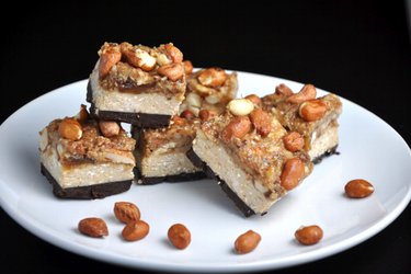 Healthy Homemade Snickers Bars