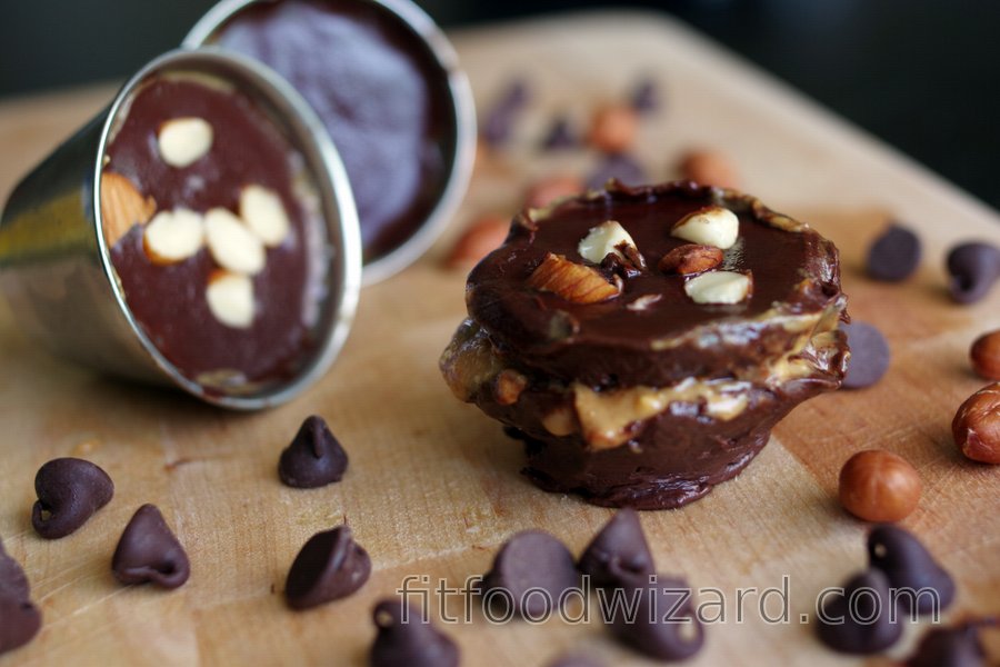 Chocolate Cups with Peanut Butter Filling
