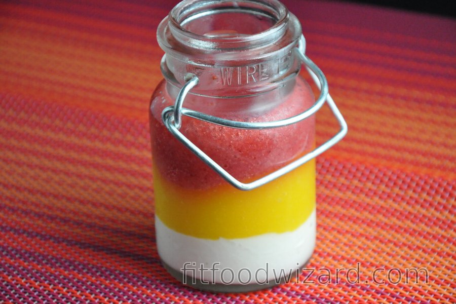 Healthy Strawberry-Mango Panna Cotta