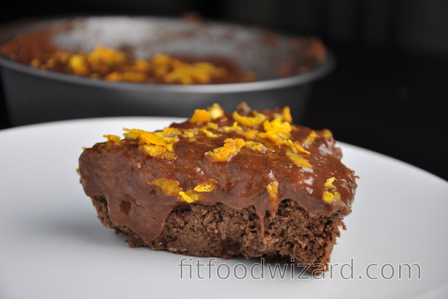 Healthy Chocolate-Orange Chickpea Cake