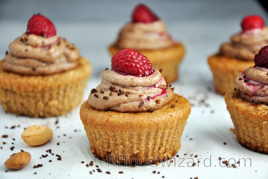 Almond Cupcakes with Coffee-Cashew Cream (Gluten-Free)