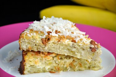 Healthy Coconut-Banana Cake (Sugar-Free and Gluten-Free)