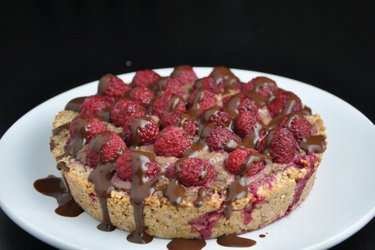 Raspberry Cake with Avocado-Cocoa Filling (Gluten-Free)