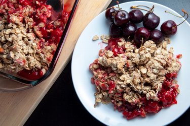 Healthy Cherry-Lemon Crumble