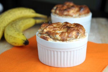 Healthy Banana Cinnamon Soufflé