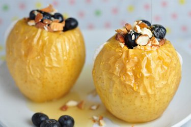 Baked Apples with Quark and Nuts