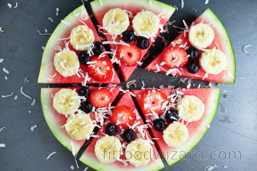 Watermelon Pizza | fitfoodwizard.com
