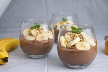 Healthy Chocolate Banana Pudding