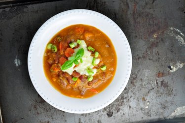 Thick Bean Soup with Sweet Potatoes