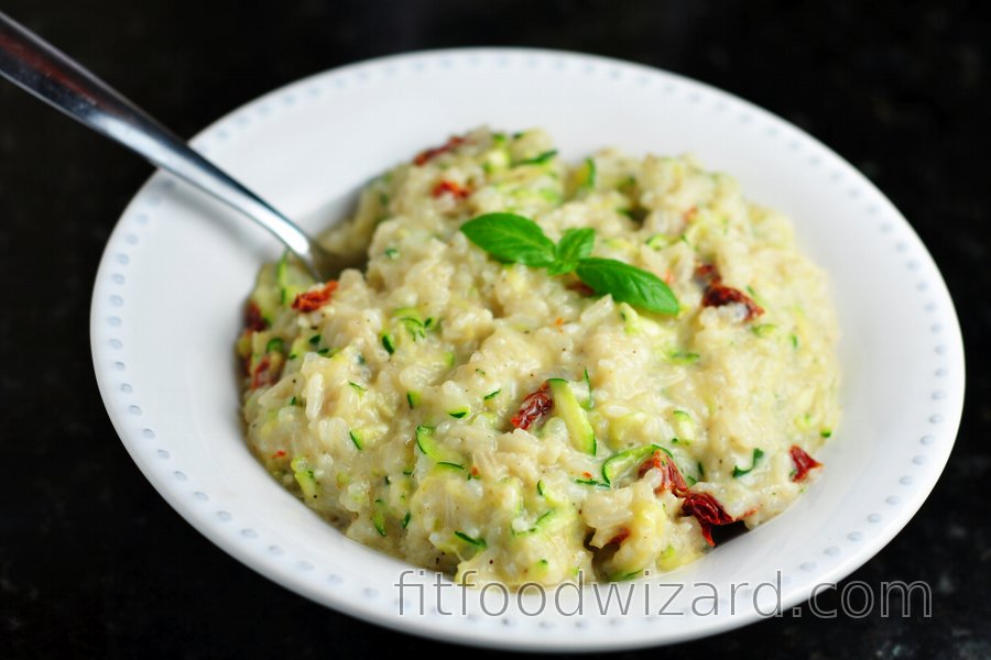 Light Creamy Zucchini Risotto