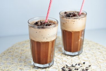 Refreshing mocha protein shake