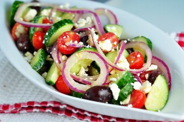 Simple Greek salad