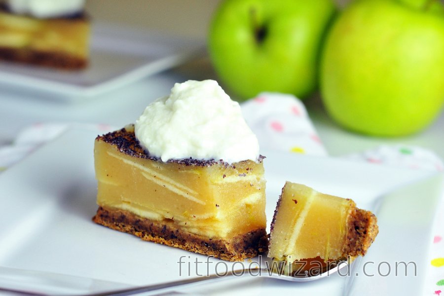 Healthy apple jelly pie