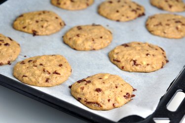 Fluffy banana protein cookies