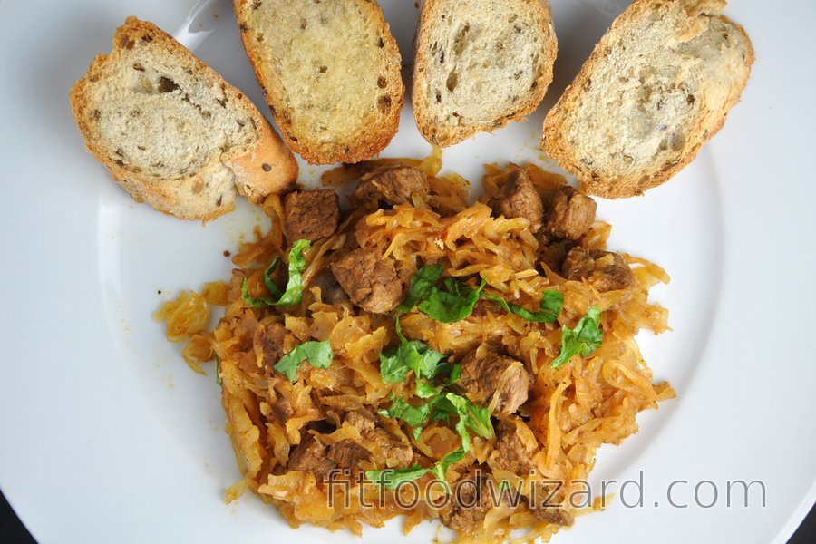 Beef Stew with Sauerkraut