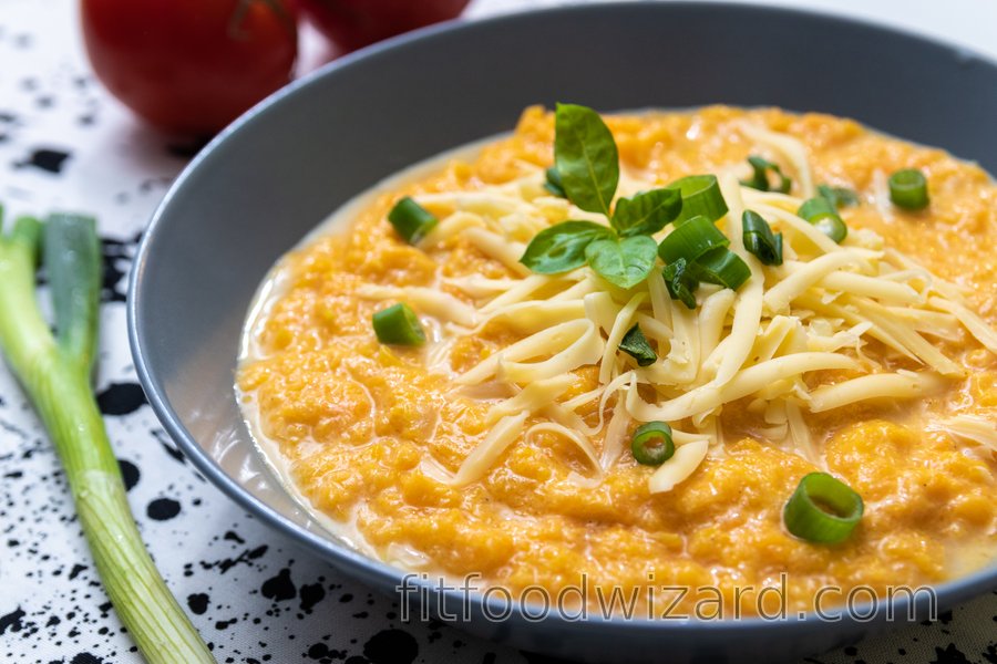 Healthy creamed pumpkin | fitfoodwizard.com