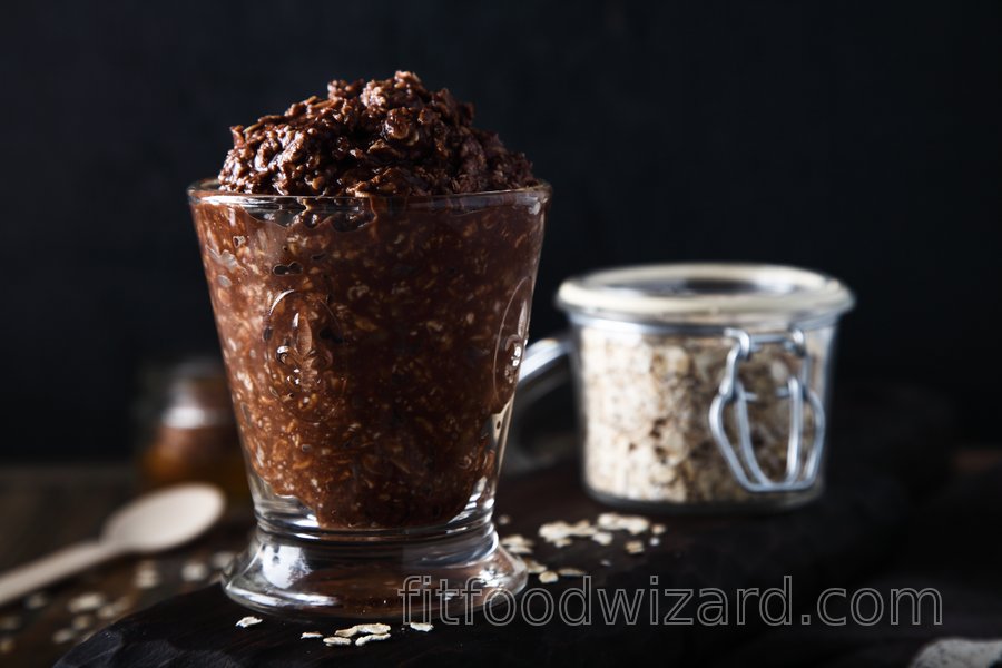 Quick brownie oatmeal