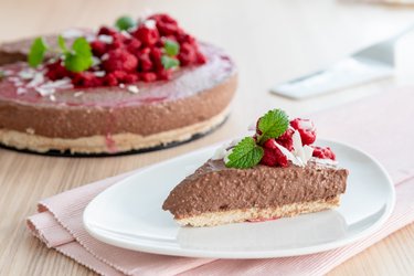 No-bake fitness chocolate cheesecake