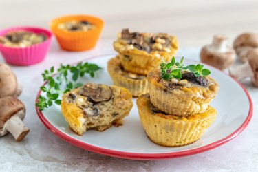 Egg muffins with mushrooms